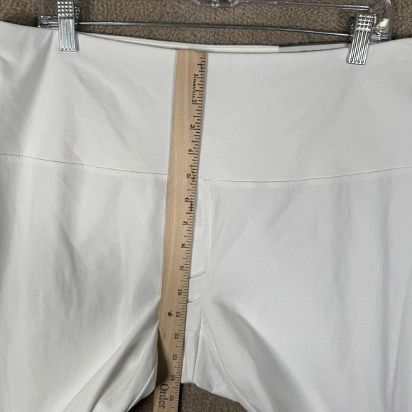 Chico's Zenergy So Slimming Leggings Womens 3 XL White Crop High Rise Pull On - Picture 5 of 15